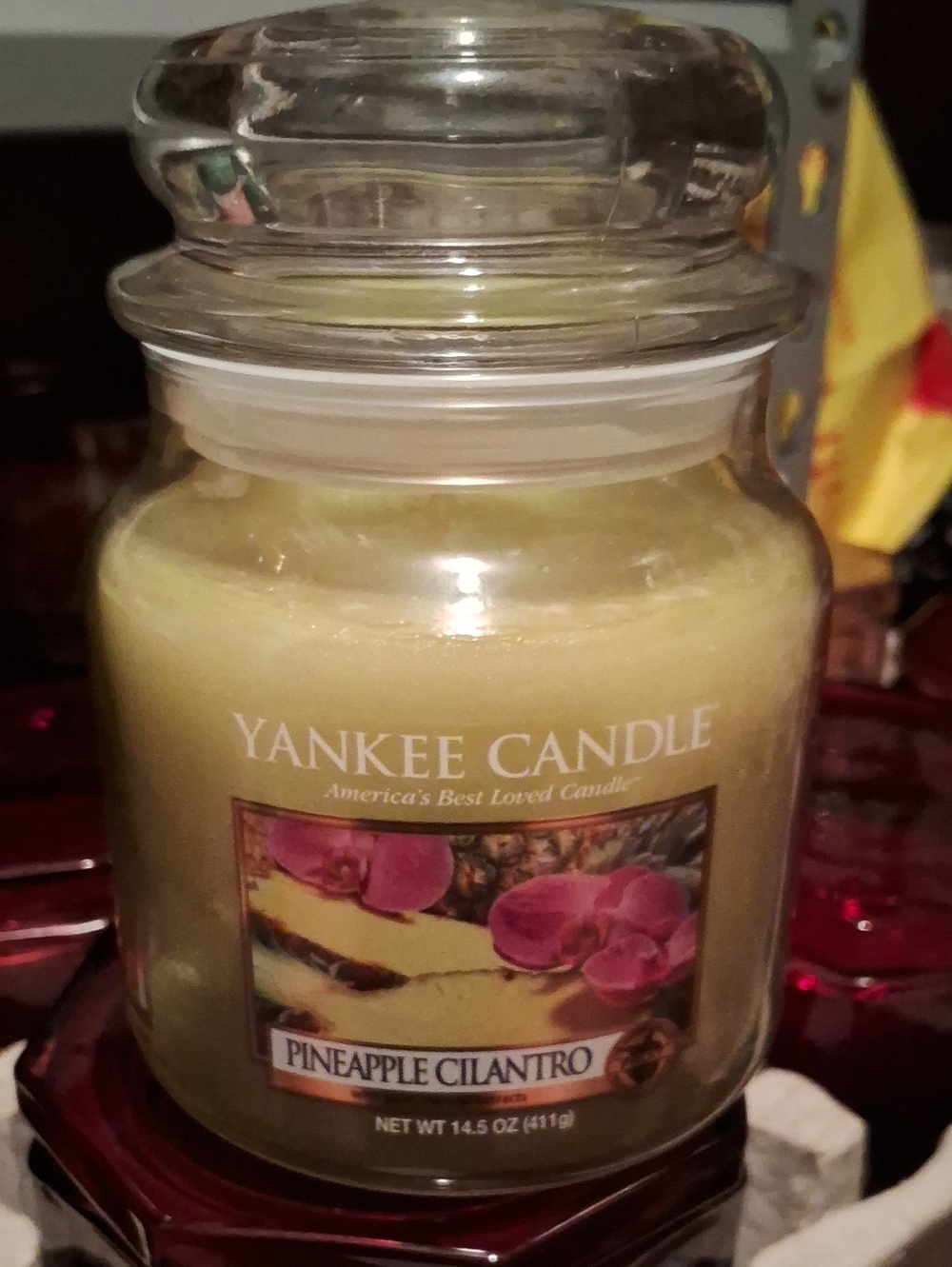 Yankee Candle Pineapple Cilantro Jar Candle - Yellow